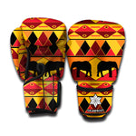 Sunset African Tribal Pattern Print Boxing Gloves