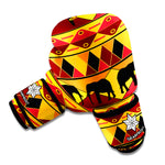 Sunset African Tribal Pattern Print Boxing Gloves
