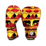 Sunset African Tribal Pattern Print Boxing Gloves