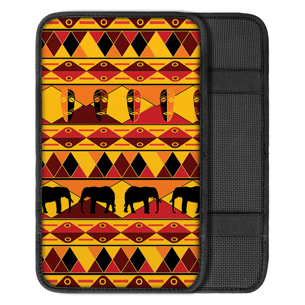Sunset African Tribal Pattern Print Car Center Console Cover