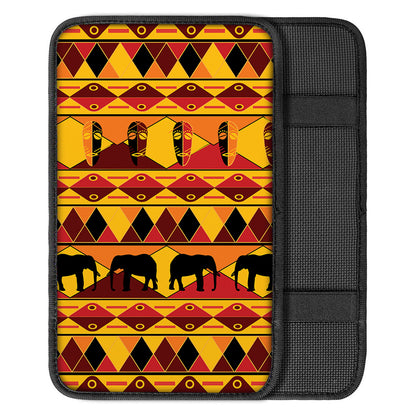 Sunset African Tribal Pattern Print Car Center Console Cover