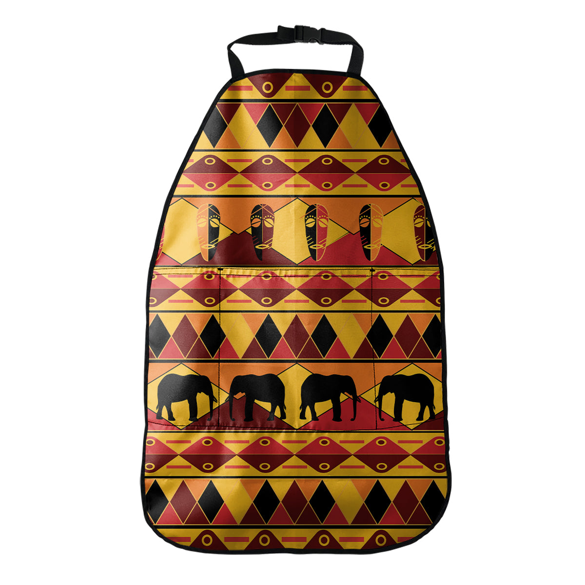 Sunset African Tribal Pattern Print Car Seat Organizers
