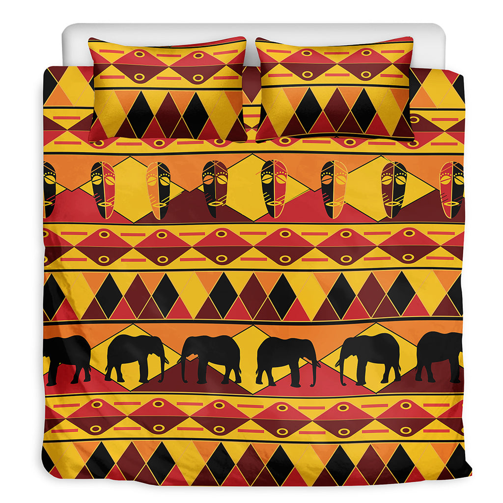 Sunset African Tribal Pattern Print Duvet Cover Bedding Set