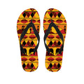 Sunset African Tribal Pattern Print Flip Flops