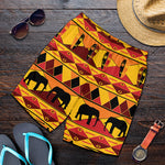 Sunset African Tribal Pattern Print Men's Shorts