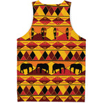 Sunset African Tribal Pattern Print Men's Tank Top