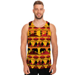 Sunset African Tribal Pattern Print Men's Tank Top