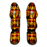 Sunset African Tribal Pattern Print Muay Thai Shin Guard