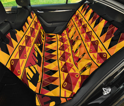 Sunset African Tribal Pattern Print Pet Car Back Seat Cover