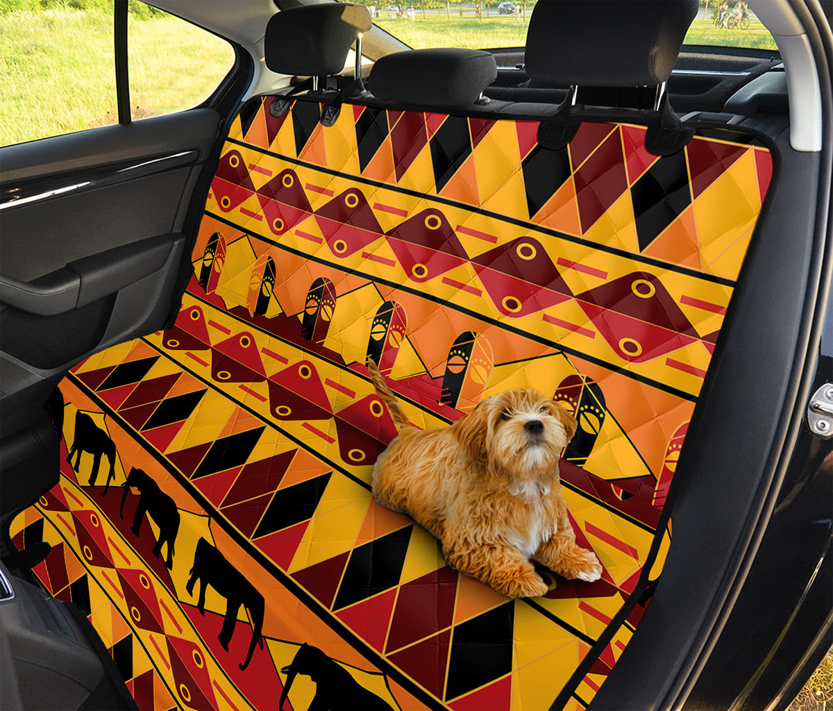 Sunset African Tribal Pattern Print Pet Car Back Seat Cover