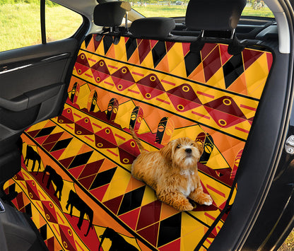 Sunset African Tribal Pattern Print Pet Car Back Seat Cover