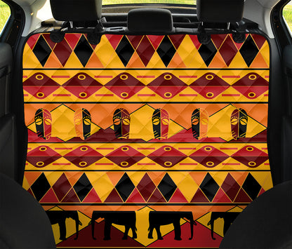 Sunset African Tribal Pattern Print Pet Car Back Seat Cover
