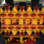 Sunset African Tribal Pattern Print Pet Car Back Seat Cover