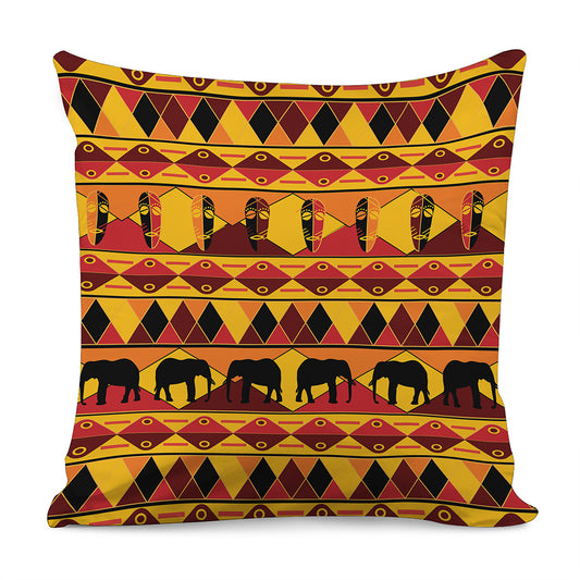 Sunset African Tribal Pattern Print Pillow Cover