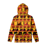 Sunset African Tribal Pattern Print Pullover Hoodie