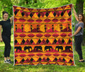 Sunset African Tribal Pattern Print Quilt