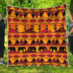 Sunset African Tribal Pattern Print Quilt