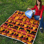 Sunset African Tribal Pattern Print Quilt