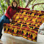 Sunset African Tribal Pattern Print Quilt