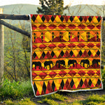 Sunset African Tribal Pattern Print Quilt
