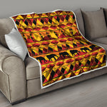 Sunset African Tribal Pattern Print Quilt