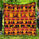 Sunset African Tribal Pattern Print Quilt
