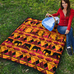 Sunset African Tribal Pattern Print Quilt