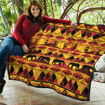 Sunset African Tribal Pattern Print Quilt