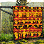 Sunset African Tribal Pattern Print Quilt