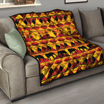 Sunset African Tribal Pattern Print Quilt