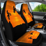 Sunset Dirt Bike Riders Universal Fit Car Seat Covers GearFrost