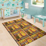 Sunset Ethnic African Tribal Print Area Rug