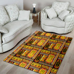 Sunset Ethnic African Tribal Print Area Rug