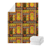 Sunset Ethnic African Tribal Print Blanket