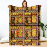 Sunset Ethnic African Tribal Print Blanket