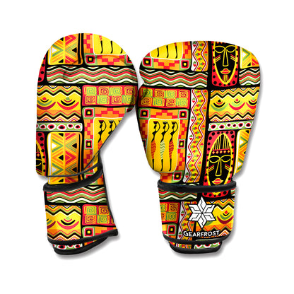 Sunset Ethnic African Tribal Print Boxing Gloves