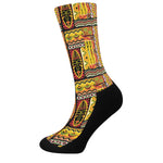 Sunset Ethnic African Tribal Print Crew Socks
