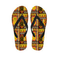 Sunset Ethnic African Tribal Print Flip Flops