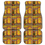 Sunset Ethnic African Tribal Print Front and Back Car Floor Mats