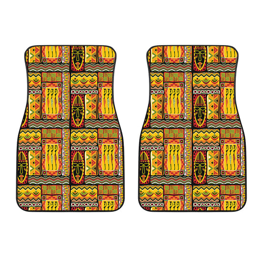 Sunset Ethnic African Tribal Print Front Car Floor Mats
