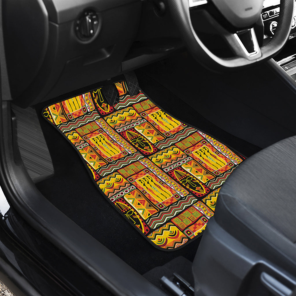 Sunset Ethnic African Tribal Print Front Car Floor Mats