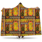 Sunset Ethnic African Tribal Print Hooded Blanket