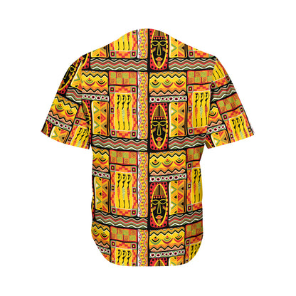 Sunset Ethnic African Tribal Print Men's Baseball Jersey