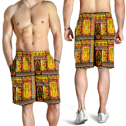 Sunset Ethnic African Tribal Print Men's Shorts