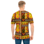 Sunset Ethnic African Tribal Print Men's T-Shirt