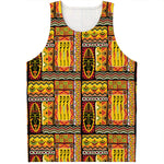 Sunset Ethnic African Tribal Print Men's Tank Top