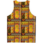 Sunset Ethnic African Tribal Print Men's Tank Top