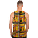 Sunset Ethnic African Tribal Print Men's Tank Top