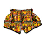 Sunset Ethnic African Tribal Print Muay Thai Boxing Shorts
