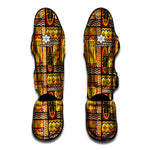 Sunset Ethnic African Tribal Print Muay Thai Shin Guard